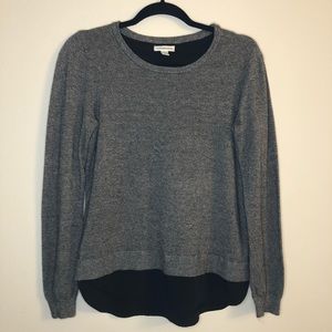 Croft & Barrow Sweater Charcoal Grey Black Women’s Size Small Sheath Bottom